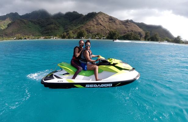 Moorea Solo or Twin Island Tour Jet Ski 4 hours