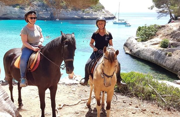Horseback Riding in Cala Mitjana, Menorca, Spain