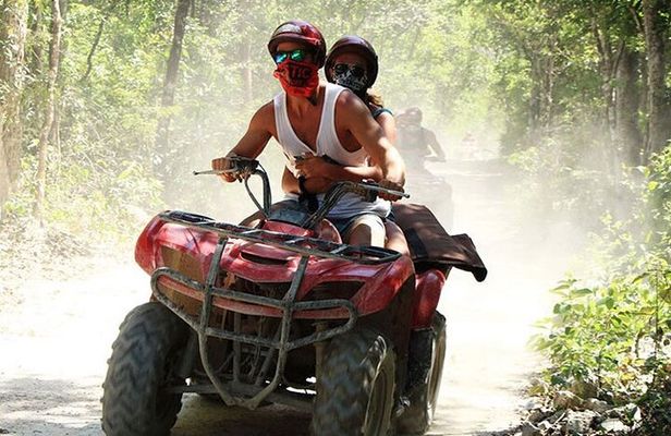ATV Cenote and Zipline Adventure from Tulum