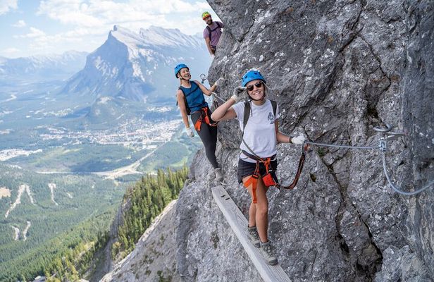 Small-Group Guided Via Ferrata Climbing with Banff's Best Views