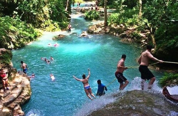 Blue Hole, Dunn's River Falls + Lunch & Cocktails at Bamboo Beach