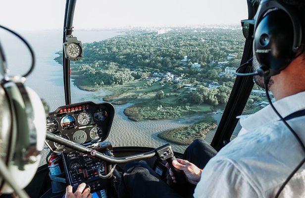 Private Helicopter Flight over the City of Buenos Aires