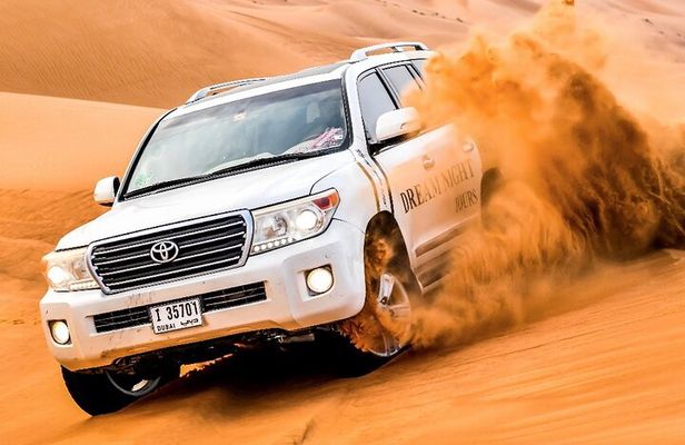 Dubai Desert Safari With Dune Bashing, Camel Ride & BBQ Dinner