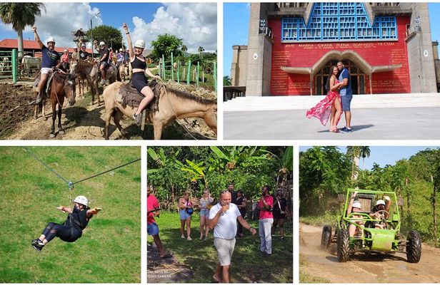 FULLDAY ADVENTURES TOUR: Buggies, Horseback Riding, Ziplining. City Tour...