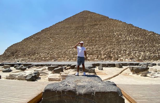 Giza Pyramids Sphinx Saqqara Memphis and Dahshur Day Tour 