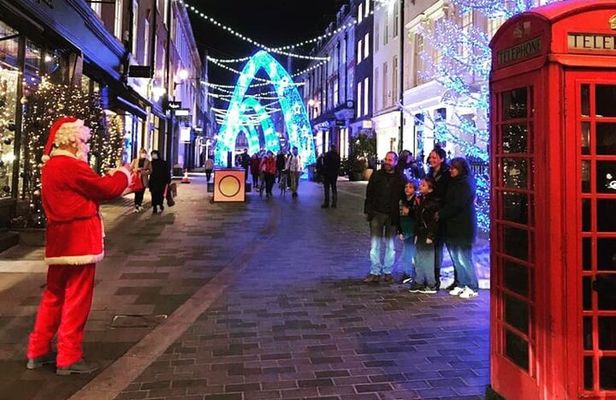 London Private Christmas Lights Taxi Tour with Pick Up