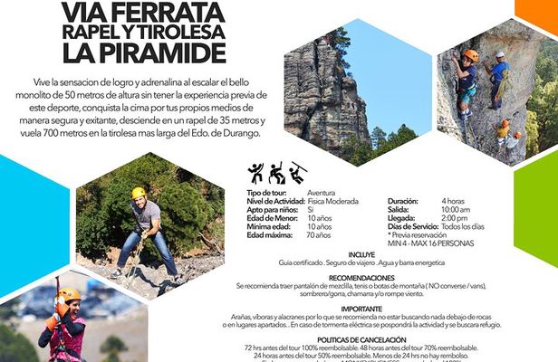 La Pirámide Park // VIA FERRATA, RAPPEL, ZIPLINE