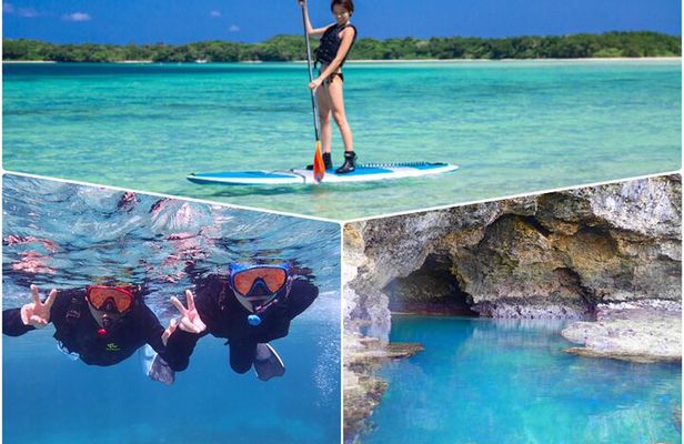 Okinawa Ishigaki Kabira Bay SUP or Canoe and Blue Cave Snorkeling