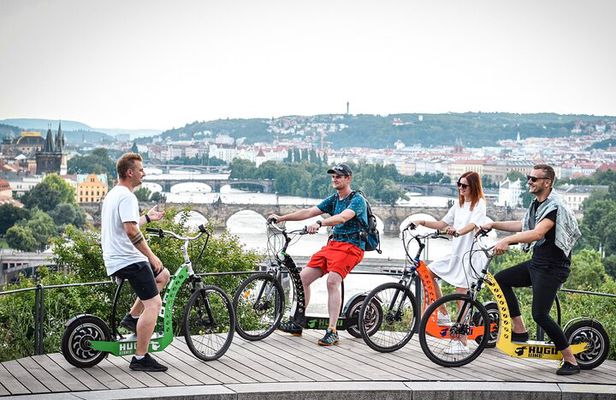 1.5h Prague E-Scooter Panoramic Tour small-group with PragueWay
