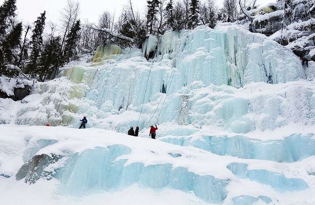 THE FROZEN WATERFALLS of Korouoma