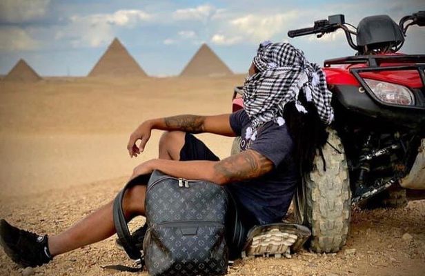 Private ATV ride at the desert of GIZA pyramids