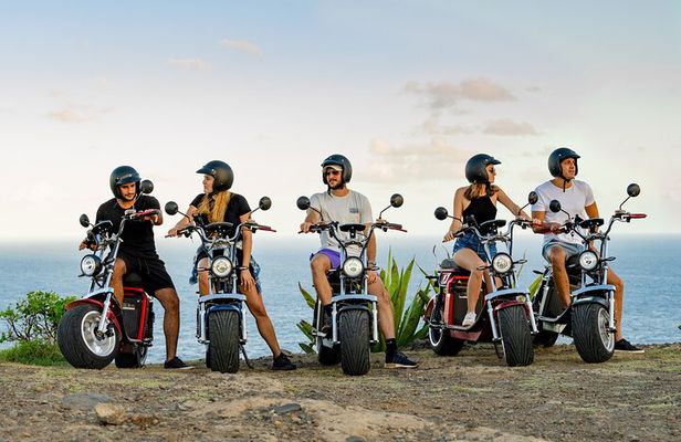 St.Lucia Beaches and Backroads Tour by Electric Big-Wheel Scooter