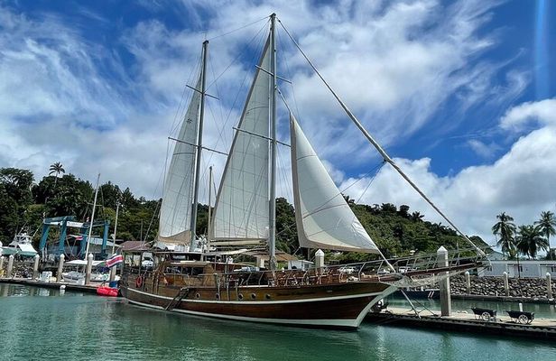Cruising on a 100' Wooden Sail Ship in Province of Puntarenas