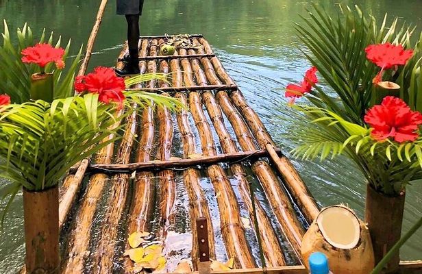Bamboo Rafting with Limestone foot or Full Body Massage in Montego Bay