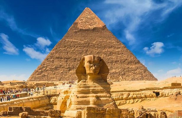 Full Day to Giza Pyramids, Saqqara, Dahshur with entrance, transportation, lunch