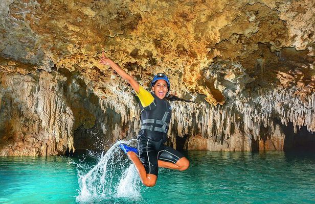 Discover the magnificent “Secret River” of the Riviera Maya. Transport included
