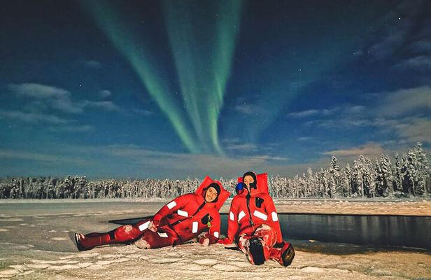 Aurora Arctic Ice Floating in Rovaniemi, Small-group