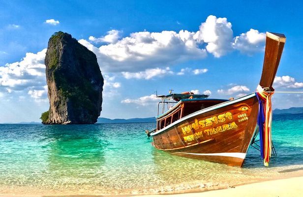 4 Islands Snorkeling Tour by Longtail Boat from Krabi with Walk on Tombolo