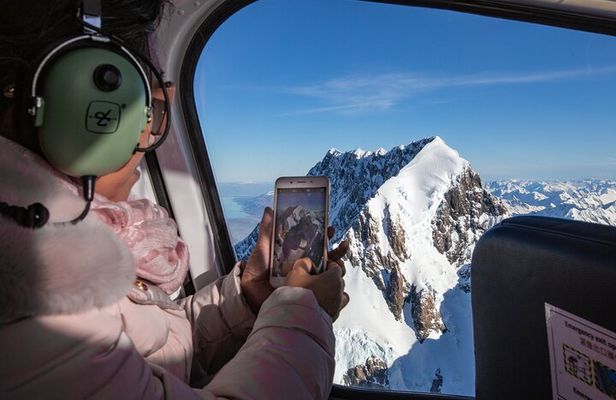 The GRAND TOUR, snow landing (allow 40 minutes - departing Fox Glacier)