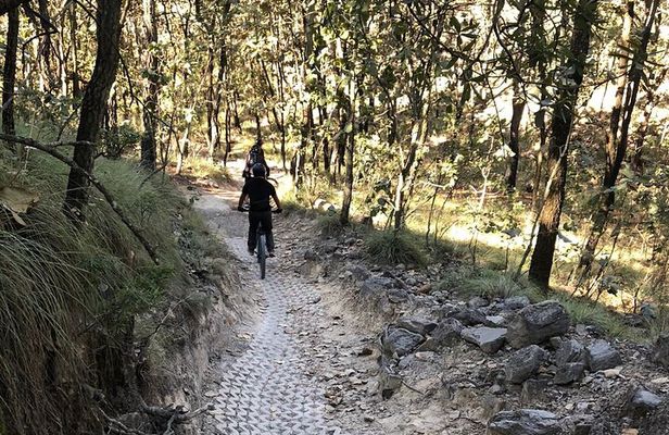 Epic MTB ride at Guadalajara forest. 