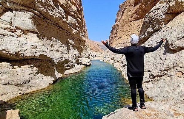 Muscat Tours at Bimmah Sink hole, Wadi Al Arbeieen, and Fins Beach