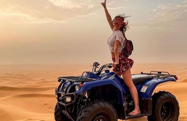 Evening Red Dunes Safari with Quad Biking, BBQ Dinner & LiveShows