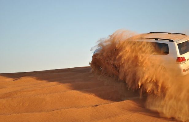 Evening Desert Safari Tour with Sand Surfing, BBQ Dinner (Exclusive Car)