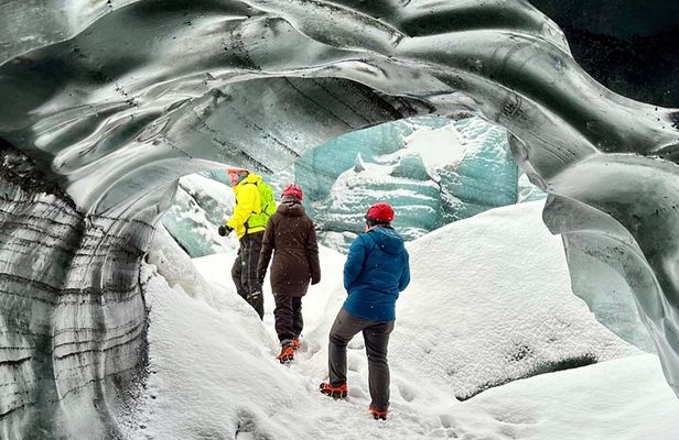 Ice Cave Katla, South Coast Waterfalls & Black Sand Beach Private