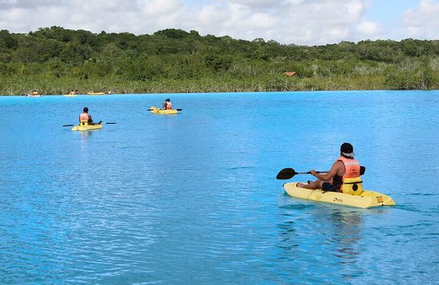 Full day tour to BACALAR, Beach Club, Kayak and an amazing Cenote
