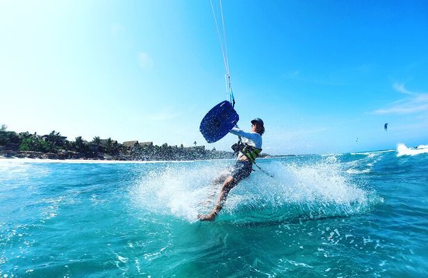 Private Kitesurfing Lessons in Tulum with a Private Beach Access 3hrs