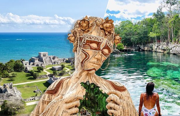 Tulum Ruins 4 Cenotes & Giant Sculpture