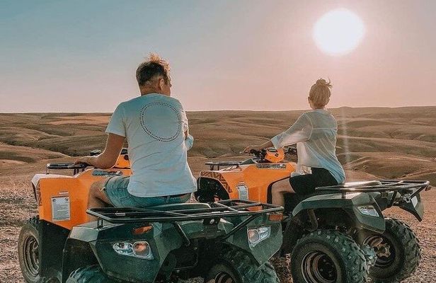Quad biking in the Agafay Desert