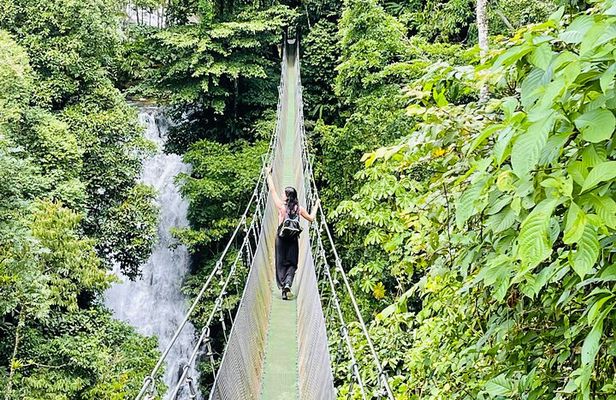 Rainforest Waterfall Hike, Hanging Bridges, and Cultural Lunch in Local Home