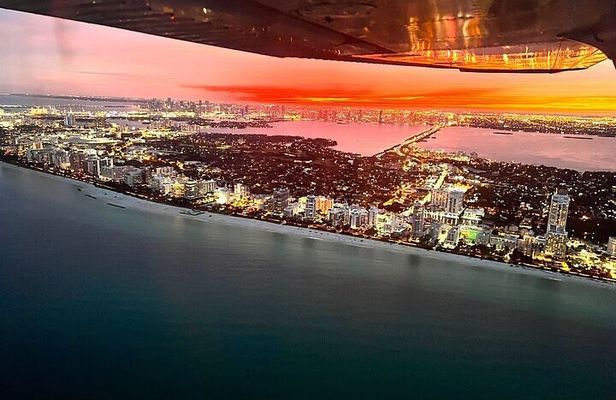 Miami Beach Sunset Breathtaking Flight Tour