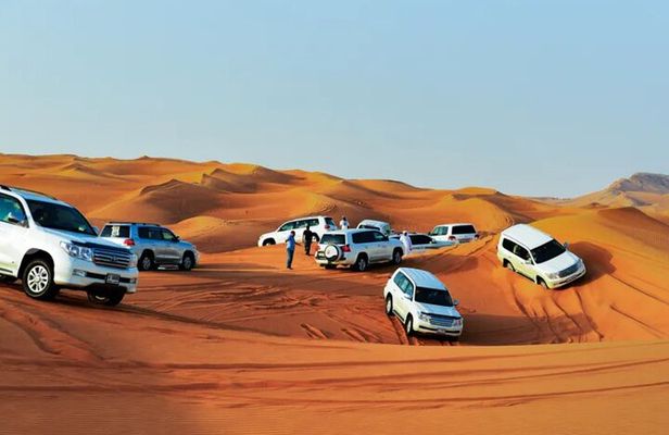 Overnight Red Dunes Desert Safari - Dune Bashing, BBQ Dinner & Morning Breakfast