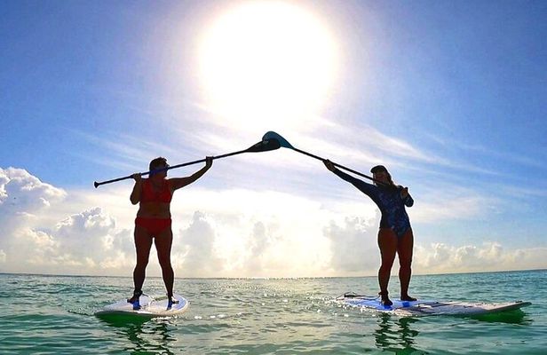 Morning paddleboard group session Caribbean Sea. Foto's included!