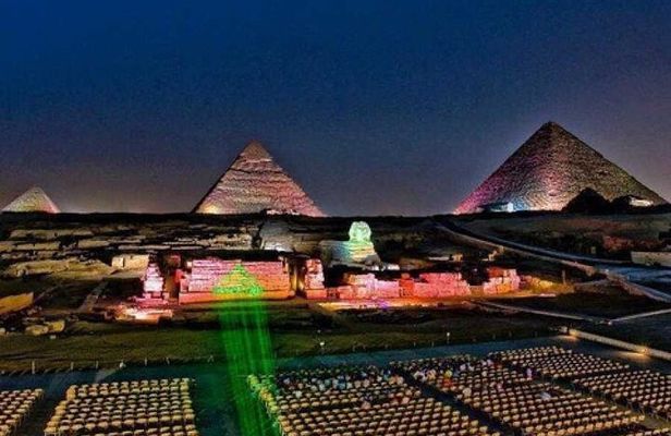 Giza Pyramids Sound and Light Show with Dinner