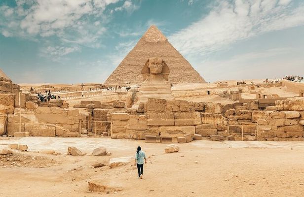 Full day tour to Giza Pyramids Memphis City and Sakkara Pyramid