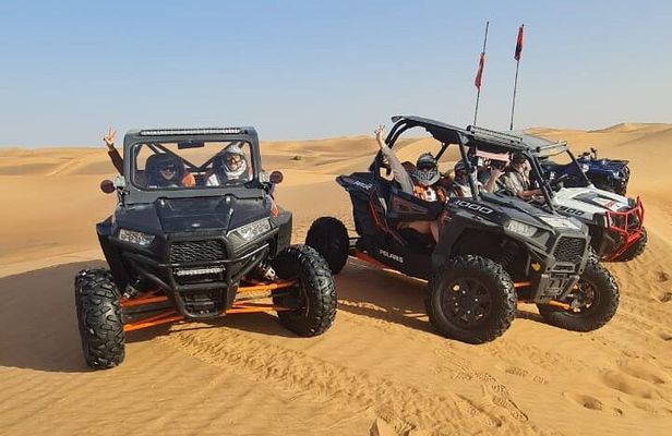Dubai Morning Buggy Dunes Safari with Sandboarding & Camel Ride