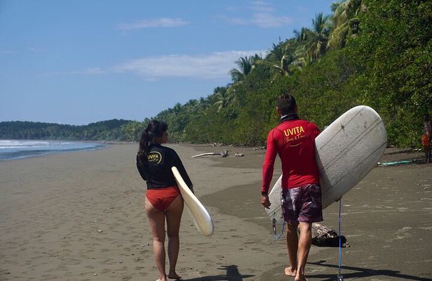 2-Hour Guided Surf Lesson in Playa Chaman Uvita Costa Rica