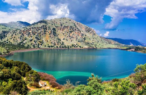 Kournas Lake Argiroupolis and olive oil factory