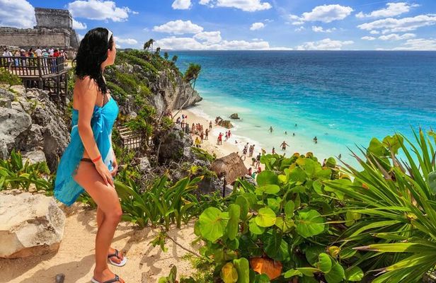 Full Day Guided Tour of Tulum and Coba, 4 places in 1 Day