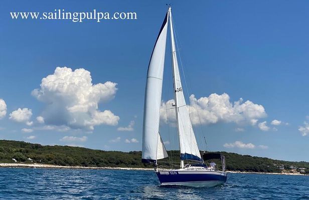 Sailing practice around Rovinj peninsula 