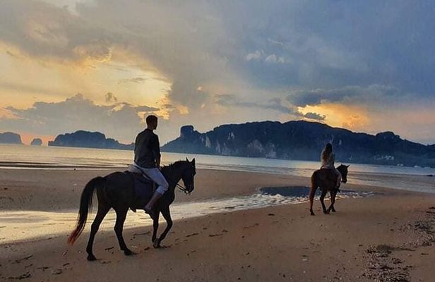 Sunset Horse Riding And BBQ Dinner Tour At Ao Nam Mao Beach Krabi