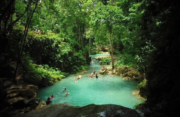 Visit Dunn's River and Secret Falls Tour with River Tubing and Lunch in Jamaica