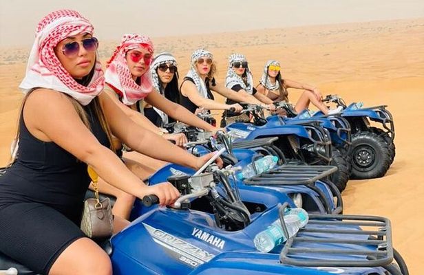 Dubai Long Self-Drive Quadbike with Camel and Falcon