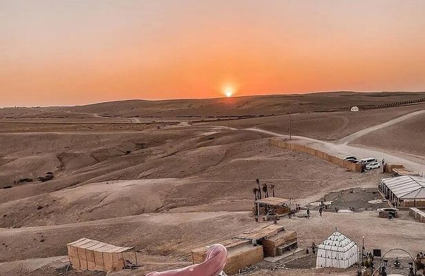 Sunset Camel ride in Agafay Desert from Marrakech