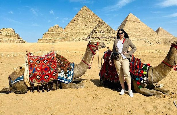 Giza Pyramids Sakkara Step Pyramid and Memphis Old City Private Tour