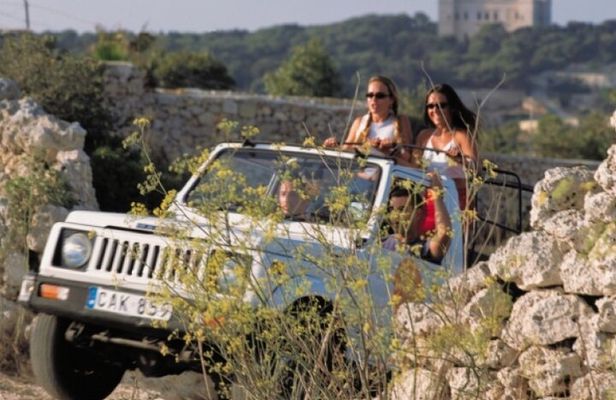 The Gozo in a Day Jeep Tour w/ Private Boat ride to Gozo & return