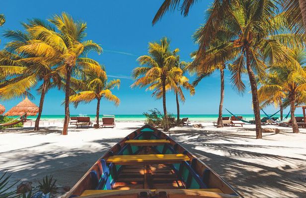 Full-Day Holbox Island Boat and Buggy Tour with Lunch